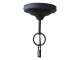 Industriální černé antik kovové závěsné světlo Fact ceiling - Ø32*55-72 cm / E27 Chic Antique