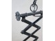 Industriální černé antik kovové závěsné světlo Fact ceiling - Ø32*55-72 cm / E27 Chic Antique