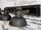 Industriální černé antik kovové nástěnné světlo Fact ceiling - 85*19*30cm / E14 Chic Antique