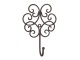 Věšák ornament tmavý - 13*5*19 cm Clayre & Eef