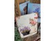 Modrá nástěnná kovová cedule s levandulí Lavander - 30*30 cm Ostatn&iacute;