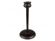 Černý kovový svícen na úzkou svíčku Pióne - Ø 10*27 cm Clayre & Eef