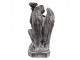Šedý antik svícen Anděl - 15*14*29 cm Clayre & Eef