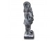 Šedá antik dekorace Louskáček s věnečkem - 9*6*21 cm Clayre & Eef