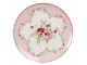 Růžový porcelánový dezetní talířek Laverne - Ø 20*2 cm Clayre & Eef
