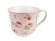 Růžový porcelánový šálek s podšálkem Laverne - Ø 15*8 / 250 ml Clayre & Eef