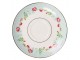 Zelený porcelánový šálek s podšálkem s květy - Ø 15*8 / 250 ml Clayre & Eef