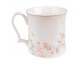 Porcelánový hrnek s růžovými květy Rosa - 13*9*9 cm / 414 ml Clayre & Eef
