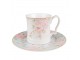 Porcelánový hrnek s růžovými květy Rosa - 13*9*9 cm / 414 ml Clayre & Eef