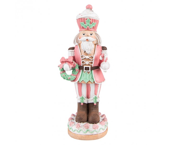 Dekorace Louskáček v růžovém - 9*6*24 cm Clayre & Eef