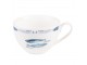 Porcelánový šálek s podšálkem s rybkami Fish Blue - 12*6*6 cm / Ø 15*2 cm / 250 ml Clayre & Eef