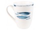 Porcelánový hrnek s rybkami Fish Blue - 12*9*11 cm / 330 ml Clayre & Eef