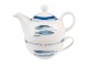 Tea for One s rybkami Fish Blue - 17*11*14 cm / 400 ml / 250 ml Clayre & Eef