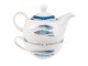 Tea for One s rybkami Fish Blue - 17*11*14 cm / 400 ml / 250 ml Clayre & Eef