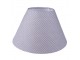 Šedé puntíkované látkové stínidlo lampy - Ø 23*15 cm / E27 Clayre & Eef