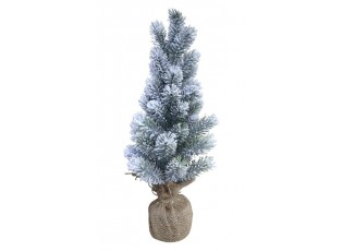 Zasněžený vánoční stromek jedle v jutě Fleur Fir Snow - 45cm