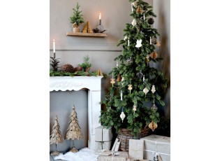 Zelený vánoční stromek v jutě Fleur Fir Tree - 27cm