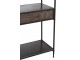 Černý kovový policový regál se šuplíkem Valio Black - 55*37*185cm J-Line by Jolipa