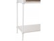 Bílý antik kovový policový regál se šuplíkem Valio White - 55*37*185cm J-Line by Jolipa