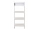 Bílý antik kovový policový regál se šuplíkem Valio White - 54*38*140cm J-Line by Jolipa