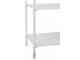 Bílý antik kovový policový regál se šuplíkem Valio White - 54*38*140cm J-Line by Jolipa