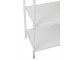 Bílý antik kovový policový regál se šuplíkem Valio White - 54*38*140cm J-Line by Jolipa