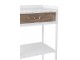 Bílý antik kovový policový regál se šuplíkem Valio White - 54*38*140cm J-Line by Jolipa