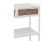 Bílý antik kovový konzolový stůl se šuplíky Valio White - 75*38*84cm J-Line by Jolipa