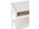 Bílý antik kovový konzolový stůl se šuplíky Valio White - 75*38*84cm J-Line by Jolipa