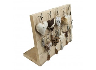 Dřevěný display na přívěsky na klíče - 55*40*19cm
