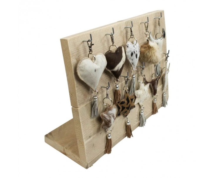 Dřevěný display na přívěsky na klíče - 55*40*19cm Mars & More 