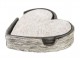 Sada 4ks kožených podtácků ve tvaru srdce Heart grey - 13*13*3 cm Mars & More 