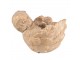 Zlato-hnědý antik obal na květináč Anděl s křídly - 16*13*12 cm Clayre & Eef