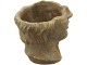 Bronzovo - hnědý antik květináč dívka Bronie - 15*15*18 cm Exner