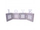 Dřevěný stojící fotorám na 4 fota Love - 65*1*23 cm / 10*10 cm (4) Clayre & Eef