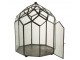 Černý kovový domácí skleník Terrarium - 25*25*38 cm J-Line by Jolipa