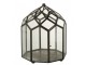 Černý kovový domácí skleník Terrarium - 23*23*30cm J-Line by Jolipa