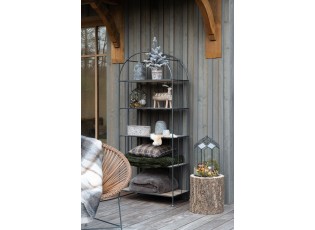 Černý kovový domácí skleník Terrarium - 23*23*30cm