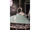 Zelené závěsné kovové světlo Milan vintage green - Ø 44*36 cm Collectione
