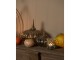 Dekorace hnědo-zelená skleněná dýně Pumpkin M - Ø 17*20 cm Clayre & Eef