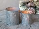 Set 2ks zinkový antik svícen/lucerna na širokou svíčku - Ø 15*15cm Chic Antique