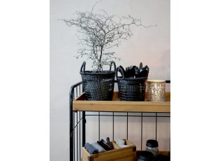 Set 2ks zinkový antik svícen/lucerna na širokou svíčku - Ø 15*15cm