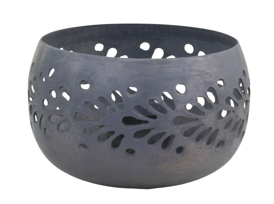 Zinkový antik svícen na úzkou svíčku Miebo - Ø 7,5*5 cm Chic Antique Zinkový antik svícen na úzkou svíčku Miebo - Ø 7,5*5 cm Chic Antique
