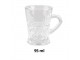 Transparentní skleněný hrnek na nápoj - 6*8*8 cm / 95 ml Clayre & Eef