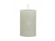 Zelená široká svíčka Rustic pillar verte - Ø 5*8cm Chic Antique