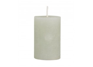 Zelená široká svíčka Macon Rustic verte - Ø 5*8cm