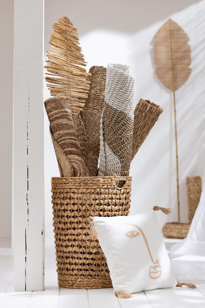 Přírodní obdélníkový koberec z mořské trávy Pad Straw - 50*100*1 cm J-Line by Jolipa Přírodní obdélníkový koberec z mořské trávy Pad Straw - 50*100*1 cm J-Line by Jolipa
