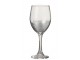 Sklenička na víno se stříbrnou mřížkou Silver Glass - Ø 8*21 cm J-Line by Jolipa