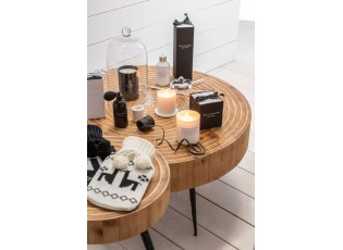 2ks termofor s bílým a černým pleteným obalem - 15*6*25 cm
