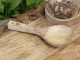 Široká kulatá dřevěná sevírovací lžíce z mangového dřeva - 19cm Chic Antique
